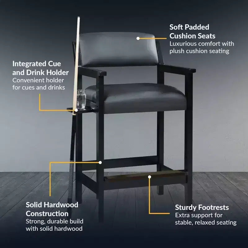 Hathaway Cambridge Spectator Chair - Black