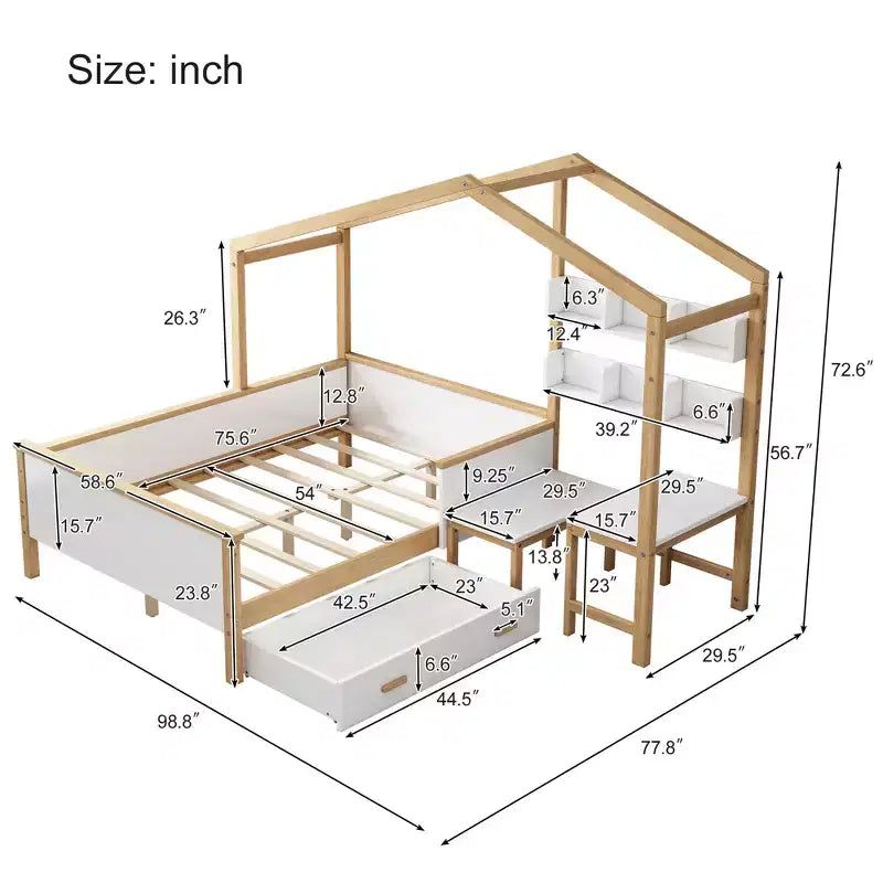Electric Bed - Full Size with Remote Control for Incline
