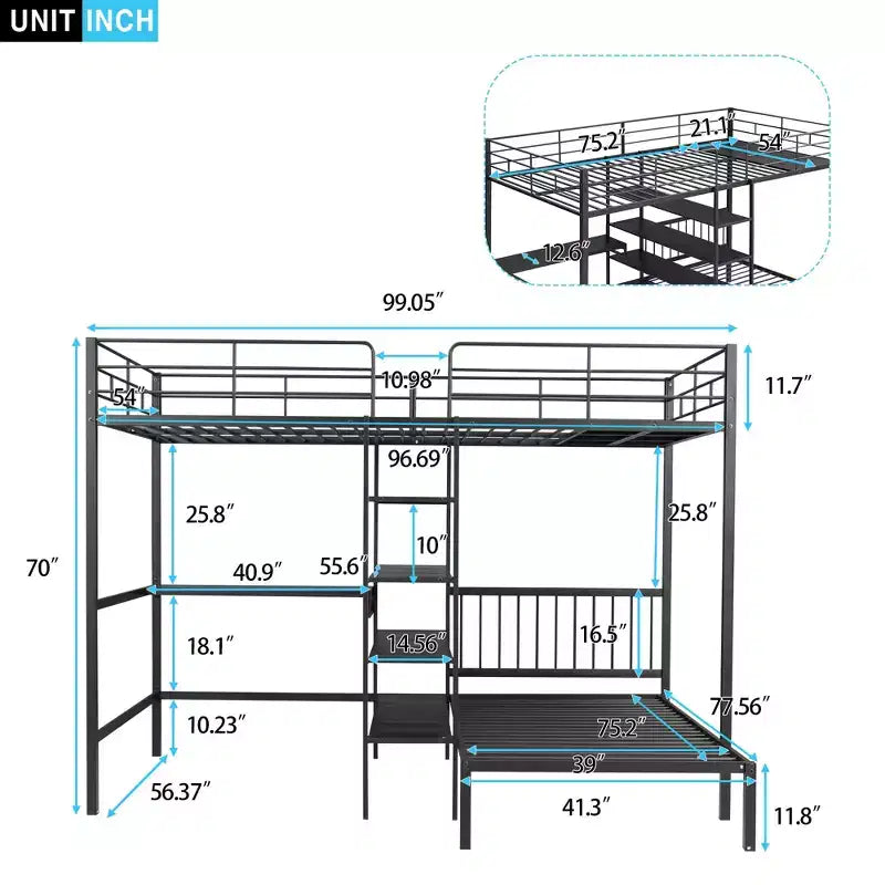 Electric Bed - Full Size with Remote Control for Incline