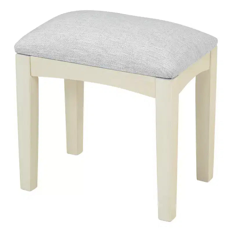 Coiffeuse avec miroir rabattable, tabouret, tiroir et placard, table de maquillage blanche, table de toilette, bureau d'ordinateur multifonctionnel