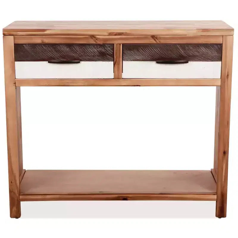 Console Table Solid Acacia and Engineered Wood 33.9x11.8x29.5