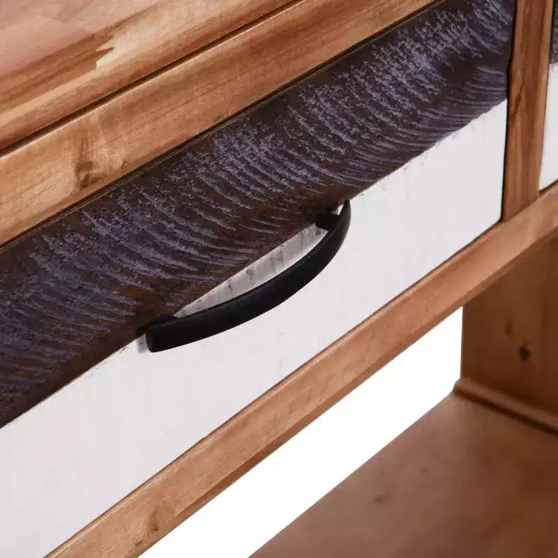 Console Table Solid Acacia and Engineered Wood 33.9x11.8x29.5