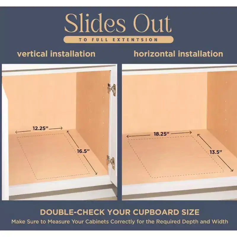 Pull-Out Under Cabinet Trash Can Frames