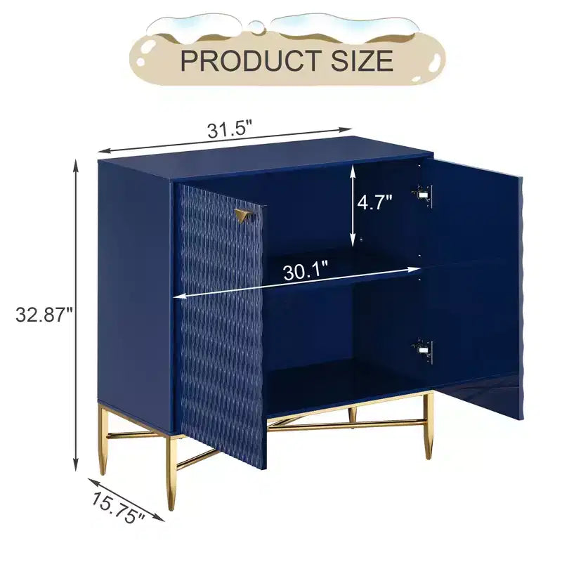 15.75-in W x 32.87-in H MDF 2 Doors Freestanding Utility Storage Cabinet
