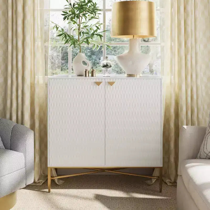 15.75-in W x 32.87-in H MDF 2 Doors Freestanding Utility Storage Cabinet