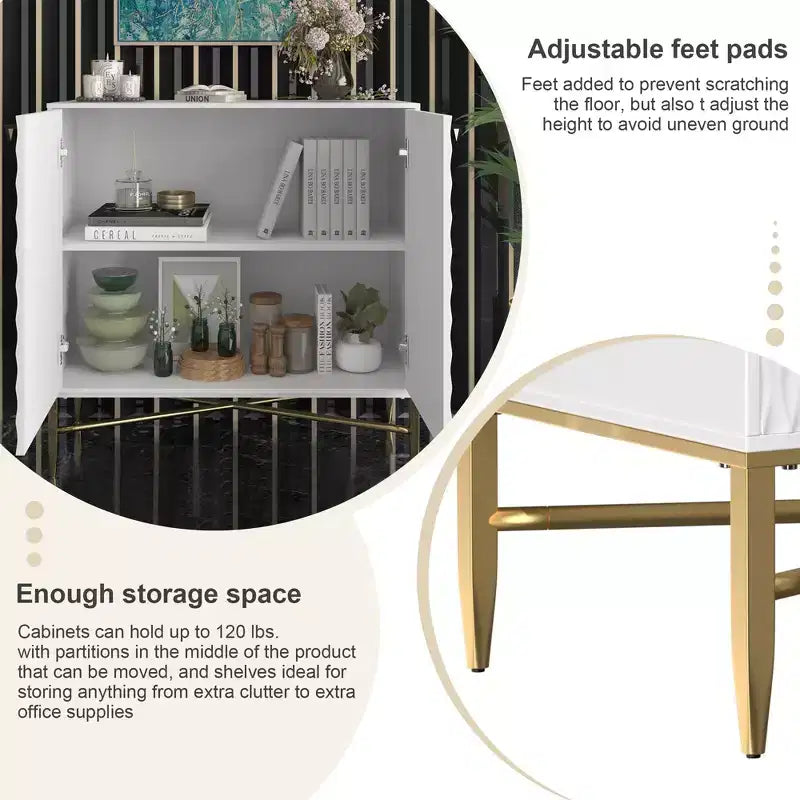 15.75-in W x 32.87-in H MDF 2 Doors Freestanding Utility Storage Cabinet