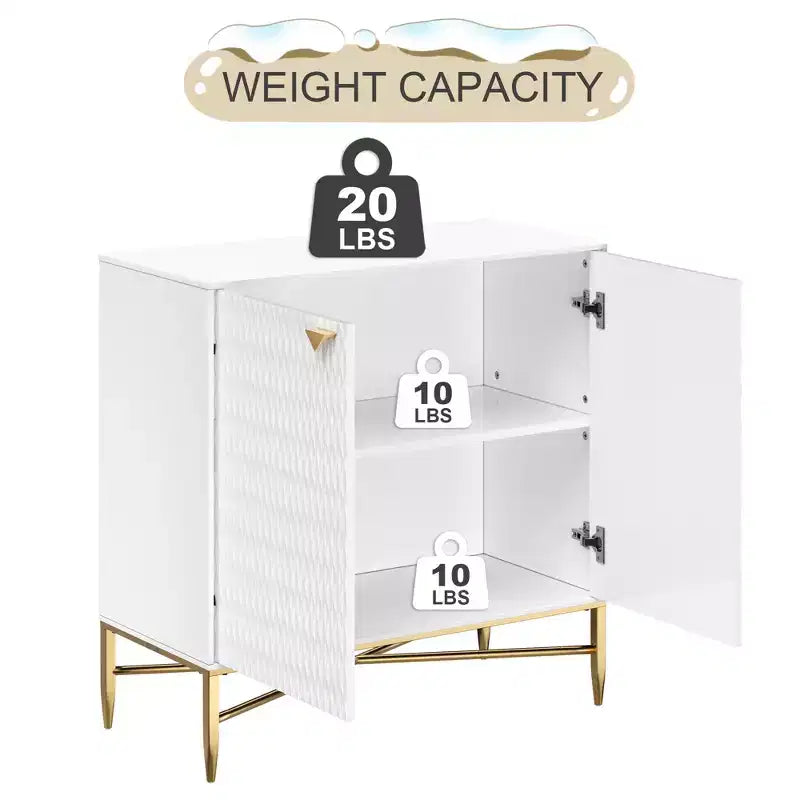 15.75-in W x 32.87-in H MDF 2 Doors Freestanding Utility Storage Cabinet