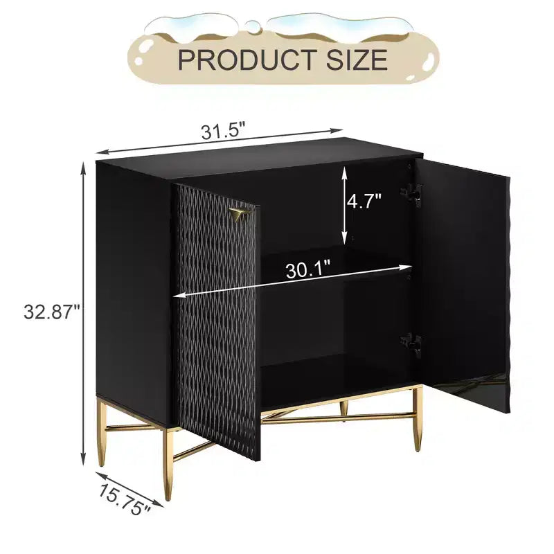 15.75-in W x 32.87-in H MDF 2 Doors Freestanding Utility Storage Cabinet