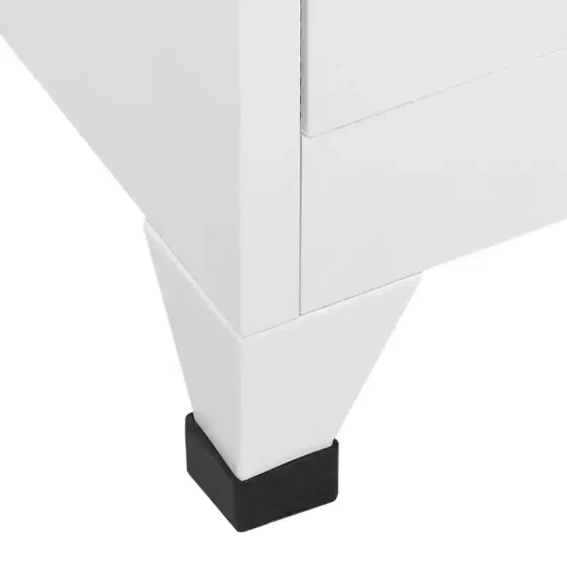 Locker Grey Steel Medium Cabinet Rectangular Industrial