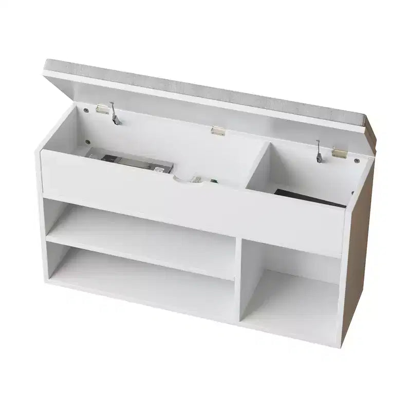 PB Triamine Sponge Cloth Shoe Storage Bench with Storage Cabinet - Durable, Multifunctional, Space-Saving, Comfortable Seating