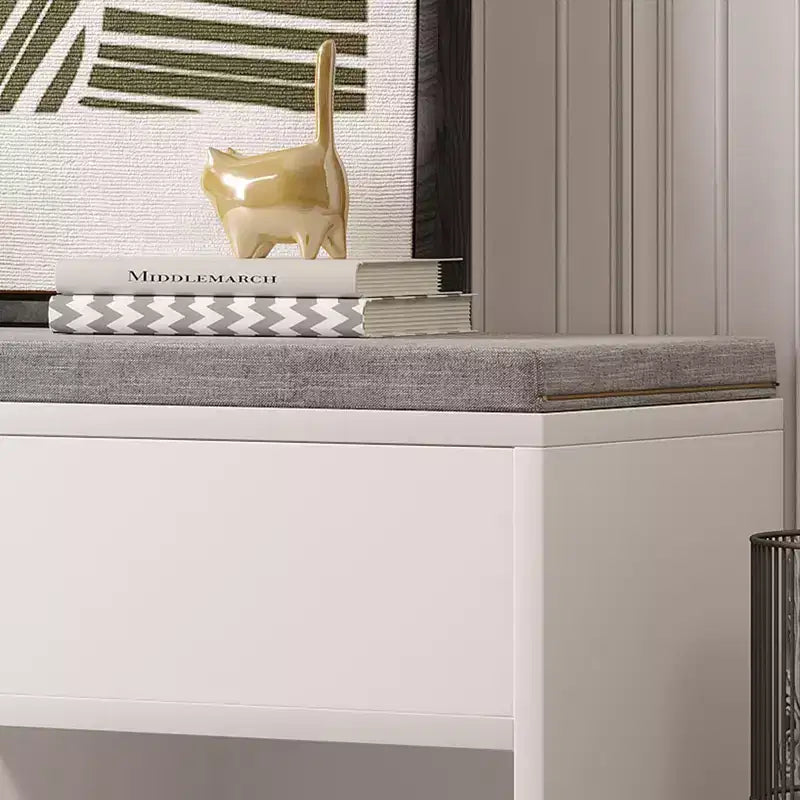 Sponge Cloth Shoe Storage Bench with Storage Cabinet - Durable, Multifunctional, Space-Saving, Comfortable Seating