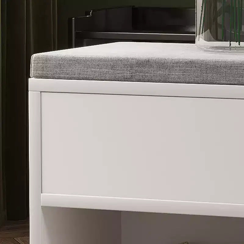 Banc à chaussures en tissu éponge avec meuble de rangement - Durable, multifonctionnel, peu encombrant, assise confortable