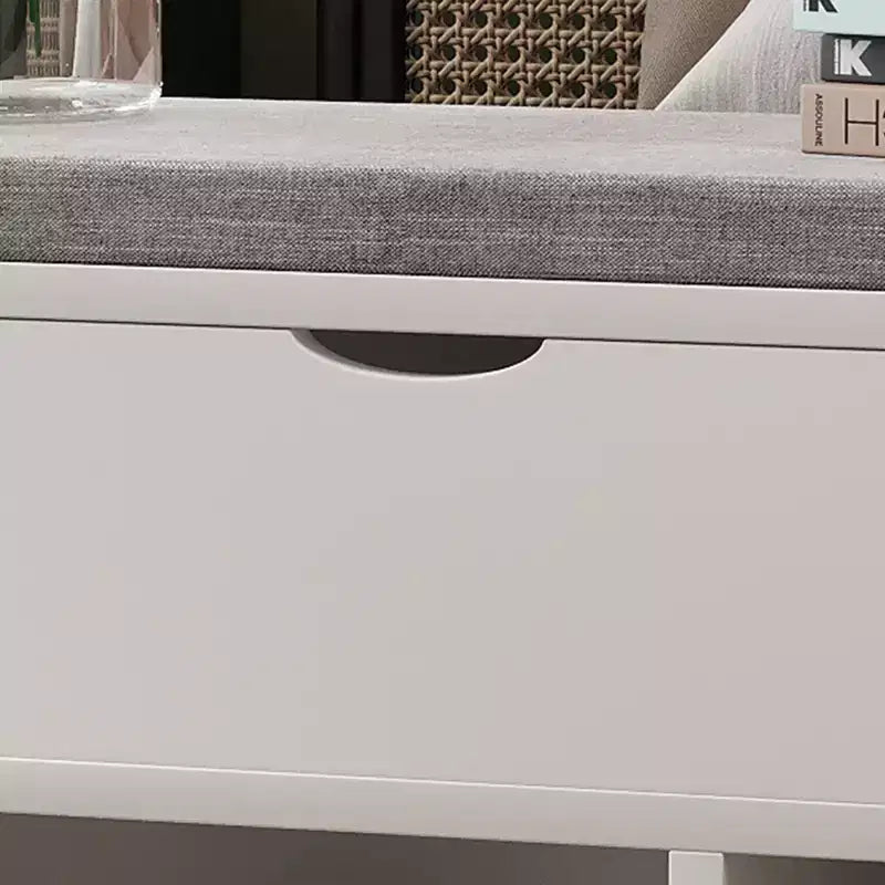 Banc à chaussures en tissu éponge avec meuble de rangement - Durable, multifonctionnel, peu encombrant, assise confortable