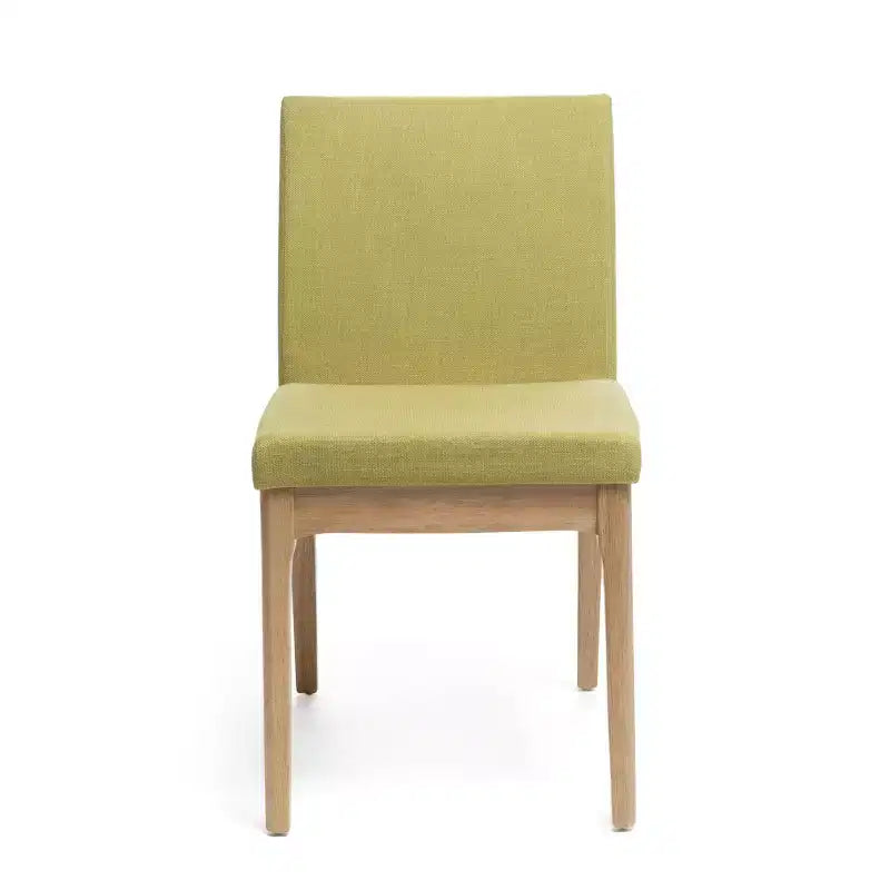 Hampton Mid-Century Modern Fabric Upholstered Armless Dining Chairs (Set of 2)
