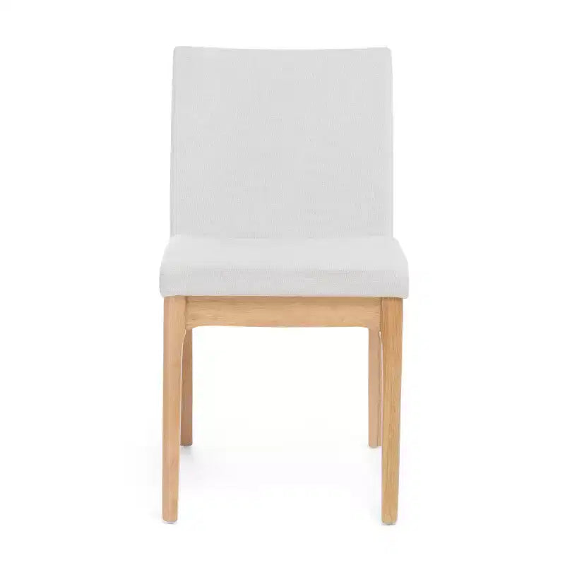 Hampton Mid-Century Modern Fabric Upholstered Armless Dining Chairs (Set of 2)