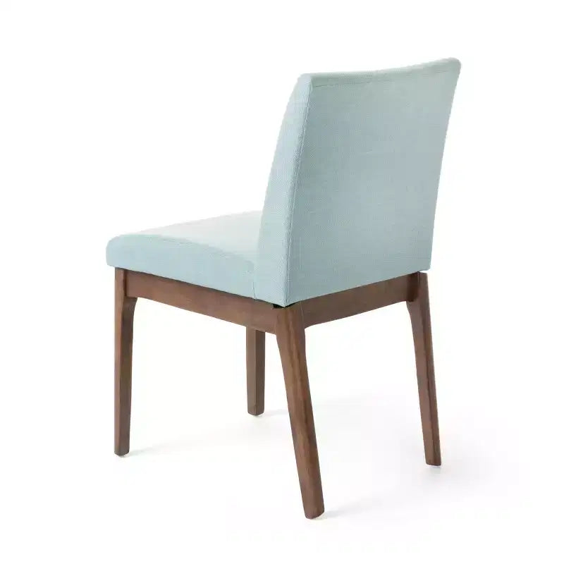 Hampton Mid-Century Modern Fabric Upholstered Armless Dining Chairs (Set of 2)