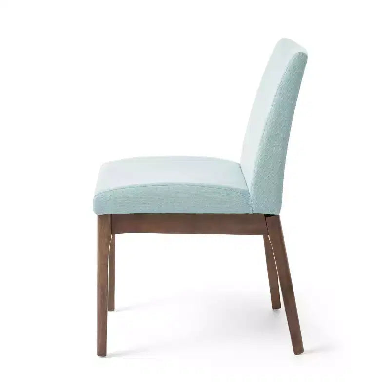 Hampton Mid-Century Modern Fabric Upholstered Armless Dining Chairs (Set of 2)