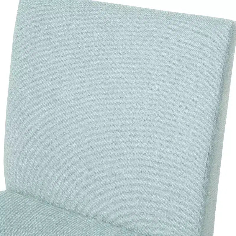 Hampton Mid-Century Modern Fabric Upholstered Armless Dining Chairs (Set of 2)
