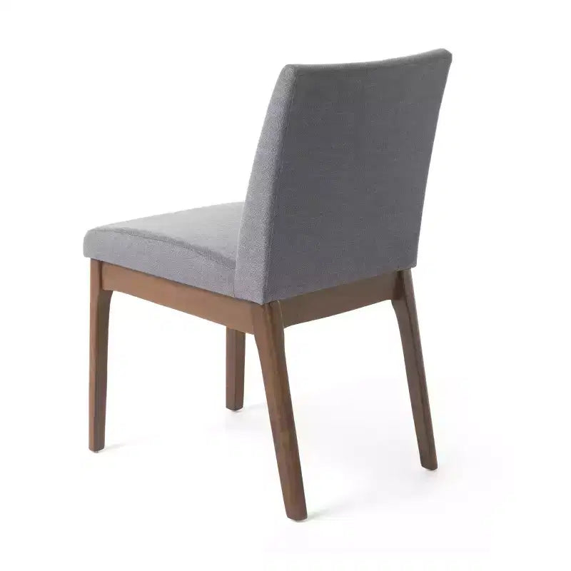 Hampton Mid-Century Modern Fabric Upholstered Armless Dining Chairs (Set of 2)