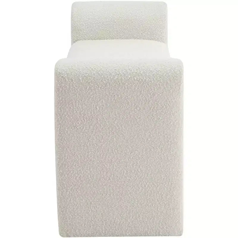 Stylus Boucle Fabric Bench