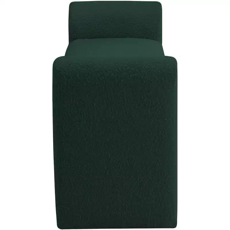 Stylus Boucle Fabric Bench