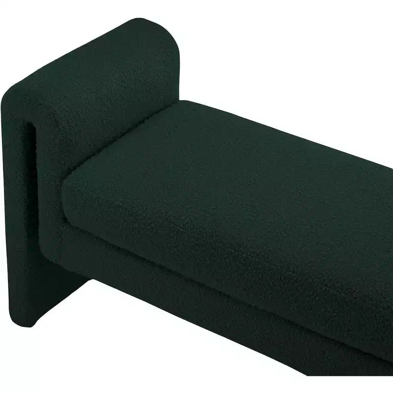 Stylus Boucle Fabric Bench