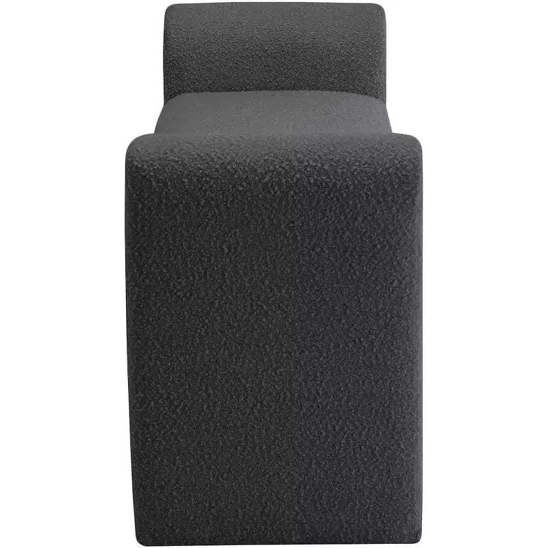 Stylus Boucle Fabric Bench