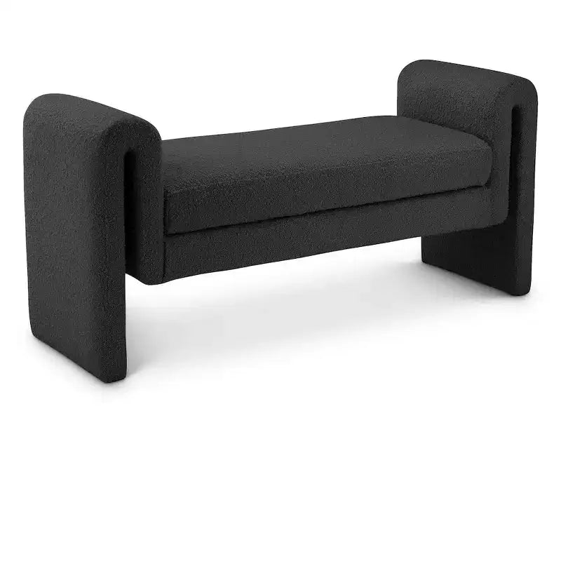 Meridian Furniture,Stylus Boucle Fabric Bench