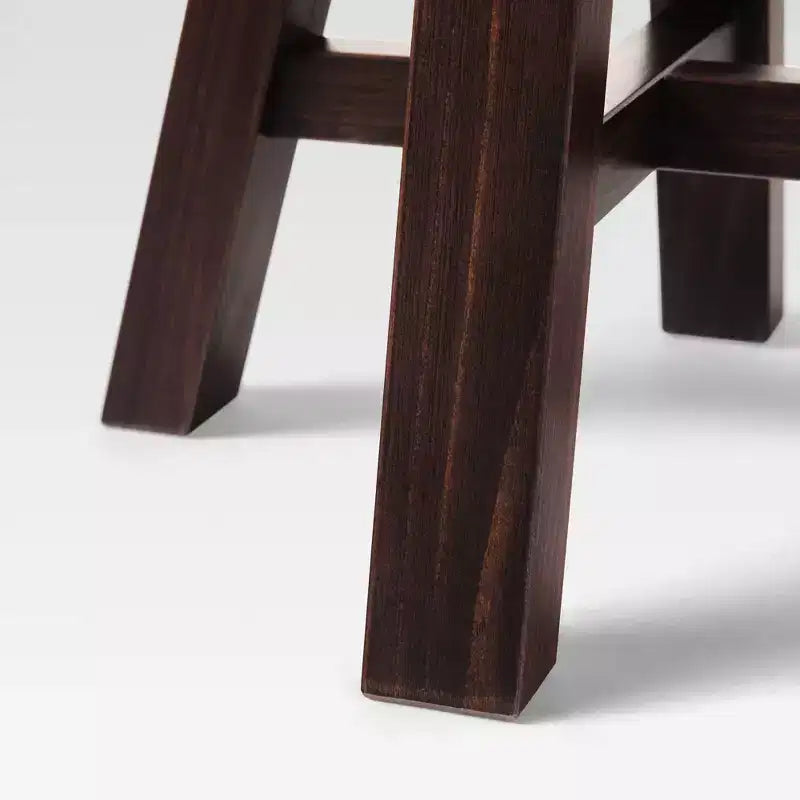 Modern Farmhouse Solid Wood 18 Round Side Table
