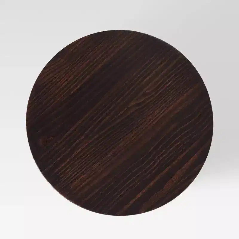 Modern Farmhouse Solid Wood 18 Round Side Table