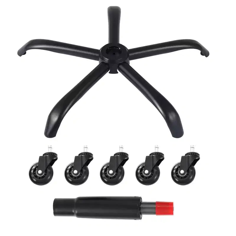 VEVOR Office Chair Base Replacement, 28, 2500 lbs Static Load Capacity, Heavy Duty Universal Computer Desk Chair Stool Base Part, Black