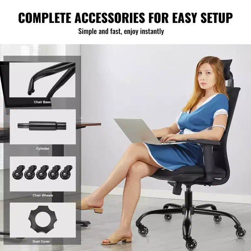 Office Chair Base Replacement, 28, 2500 lbs Static Load Capacity, Heavy Duty Universal Computer Desk Chair Stool Base Part, Black