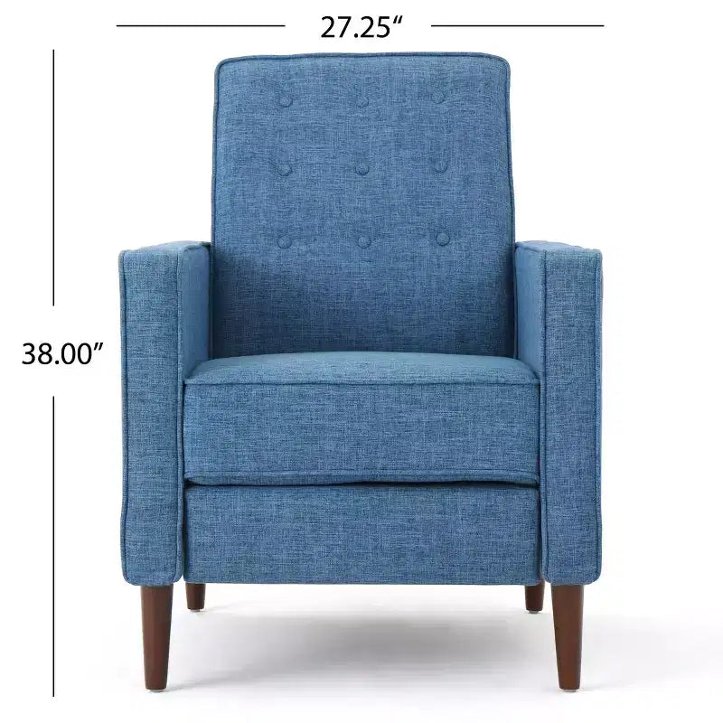 Mason Mid-Century Modern Tufted Pushback Recliners
