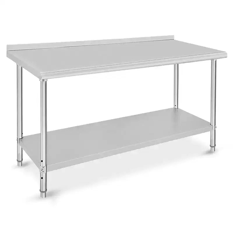 Stainless Steel Workbench - Durable, Rust-Resistant, Easy to Clean, Heavy Duty, Adjustable Height