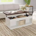 Farmhouse Lift Top Coffee Table, Modern Design, Durable Construction, Spacious Surface, for Living Room Office