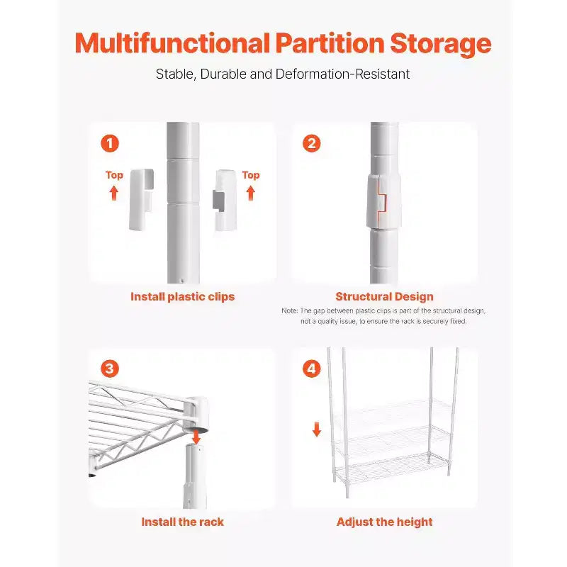 3 Tier Over Washer Dryer Storage Shelf with Hanging Rod Hooks and Adjustable Shelves for Laundry Room