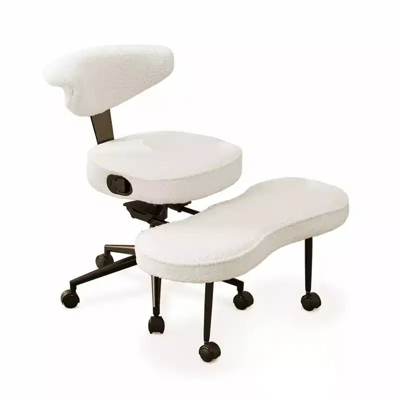 Ergonomic Cross Legged Office Chair with Lumbar Support, 360 Swivel Meditation Chair