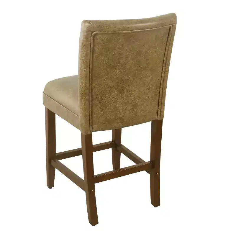 24 Faux Leather Luxury Counter Height Barstool