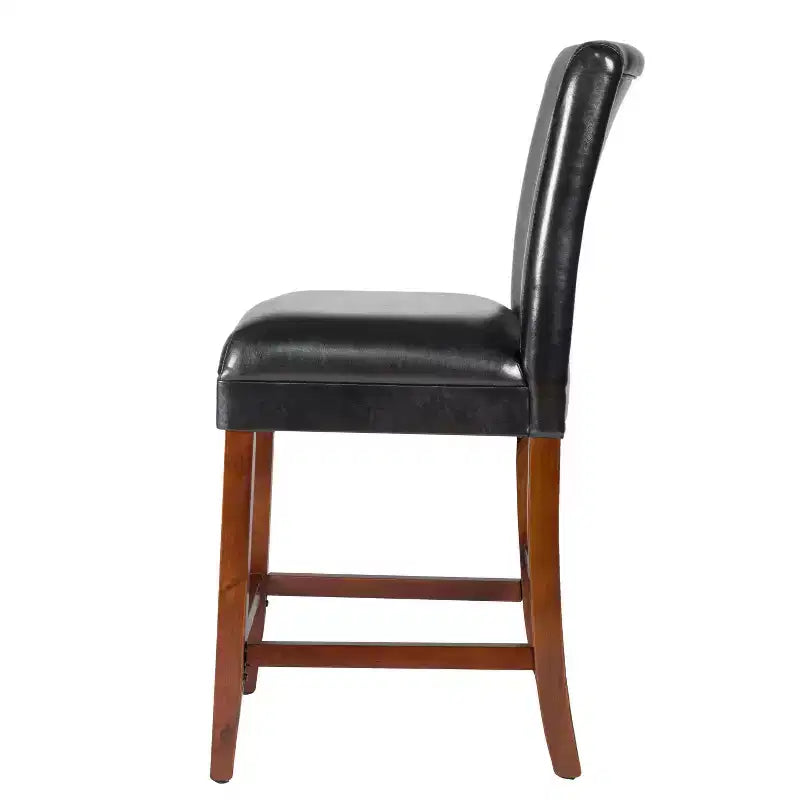 24 Faux Leather Luxury Counter Height Barstool