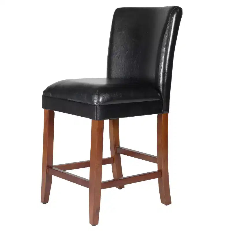 24 Faux Leather Luxury Counter Height Barstool
