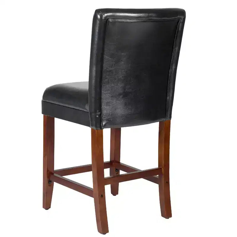 24 Faux Leather Luxury Counter Height Barstool