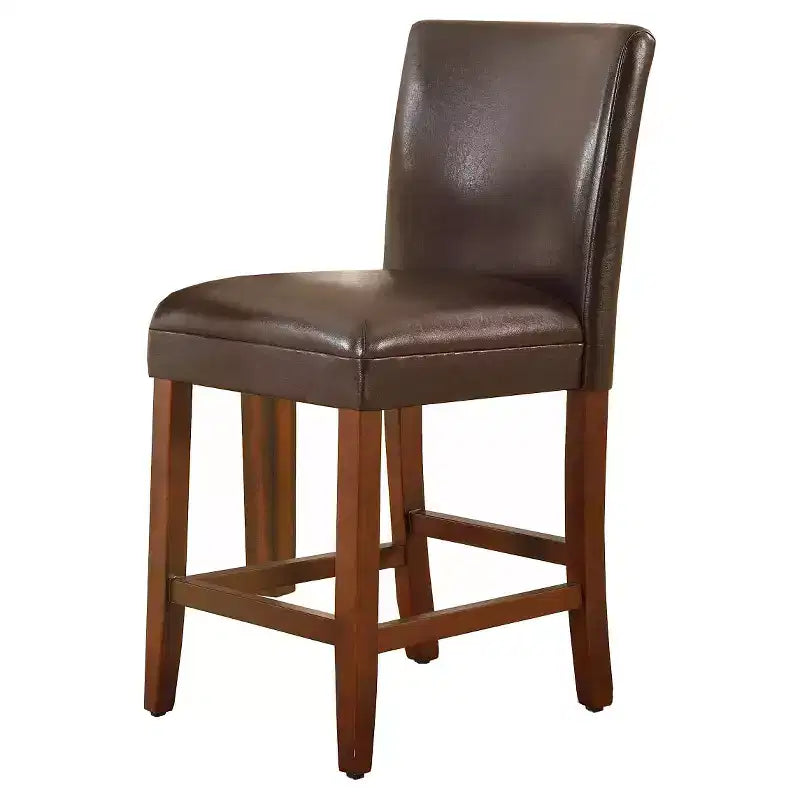 24 Faux Leather Luxury Counter Height Barstool