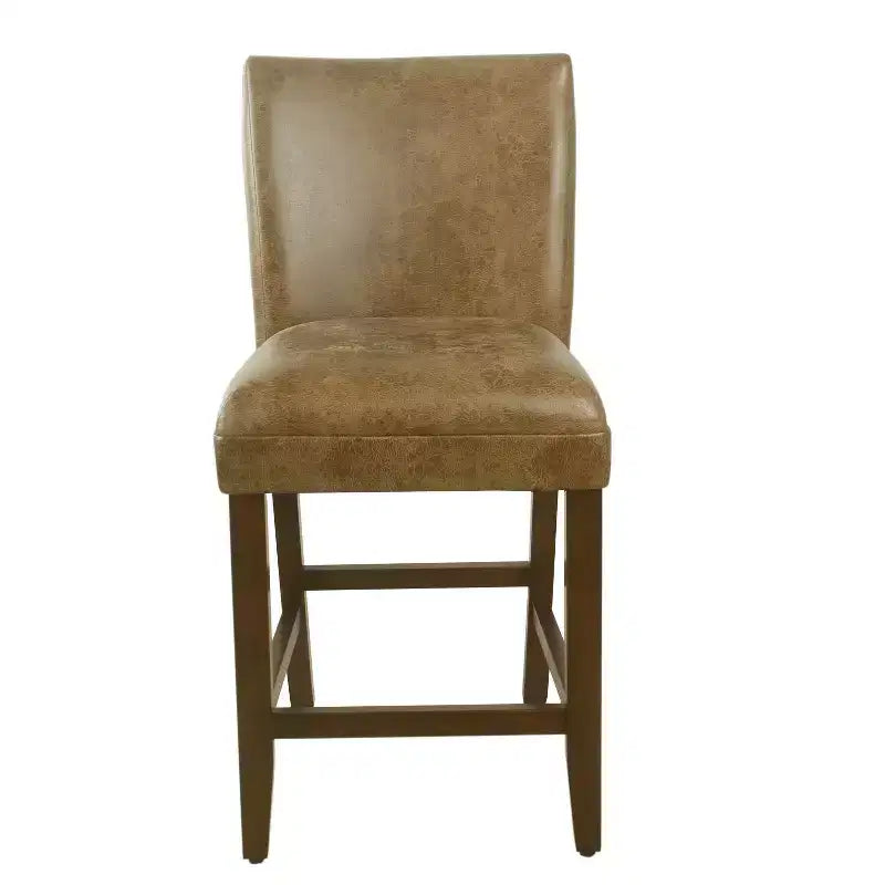 24 Faux Leather Luxury Counter Height Barstool